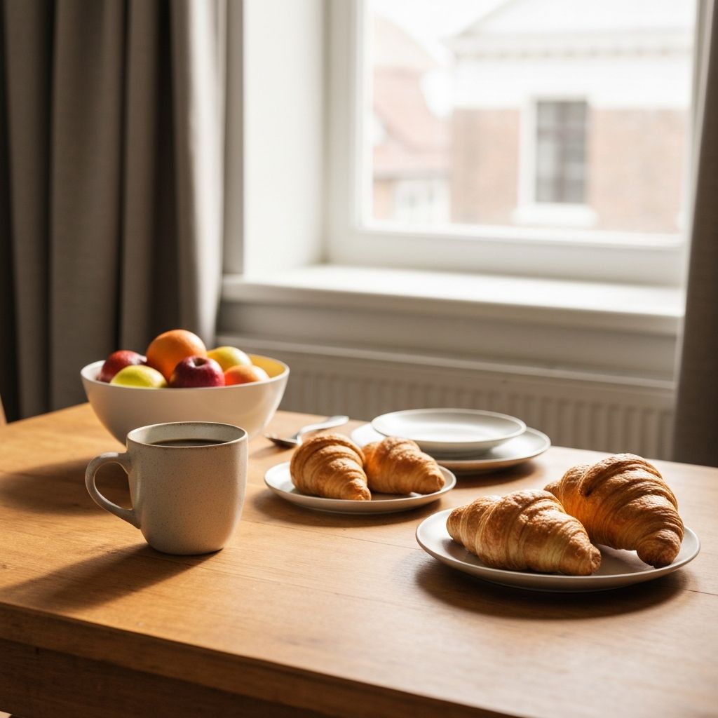 Everyday kitchen table setting